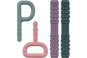 NEARBYME Sensory Chew Toys for Autistic Children, Chew Teether Sticks, Oral Motor Chewy Tool for Autistic Chewers, ADHD, SPD, Oral Motor Stimulation or Special Needs