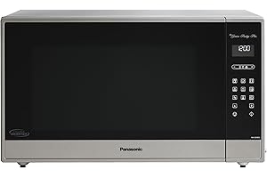 Panasonic NNSE995SC Genius Prestige Plus Full Size 1200 W Cyclonic Inverter Microwave Oven, 20 Auto Cook Menus, Child Lock, 2