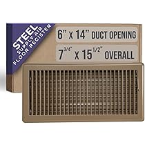 Amazon Brown Floor Vent Covers Cozy Livin -Brown Magnetic Vent