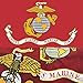 Winbee US Marine Corps Flag 3x5 Ft - Double Sided Embroidered, Double Nylon, Sewn Stripes, Heavy Duty Brass Grommets and UV Protection. Premium 3x5 USMC Flag and U.S. Marines Corps Military Flag