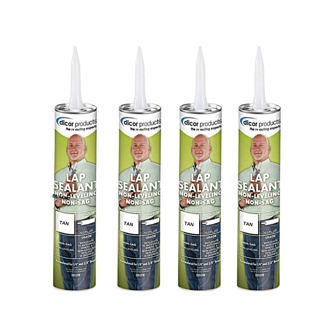 Dicor551LST-1 Non-Sag, Non-Leveling, Lap Sealant, Tan (4 Pack)