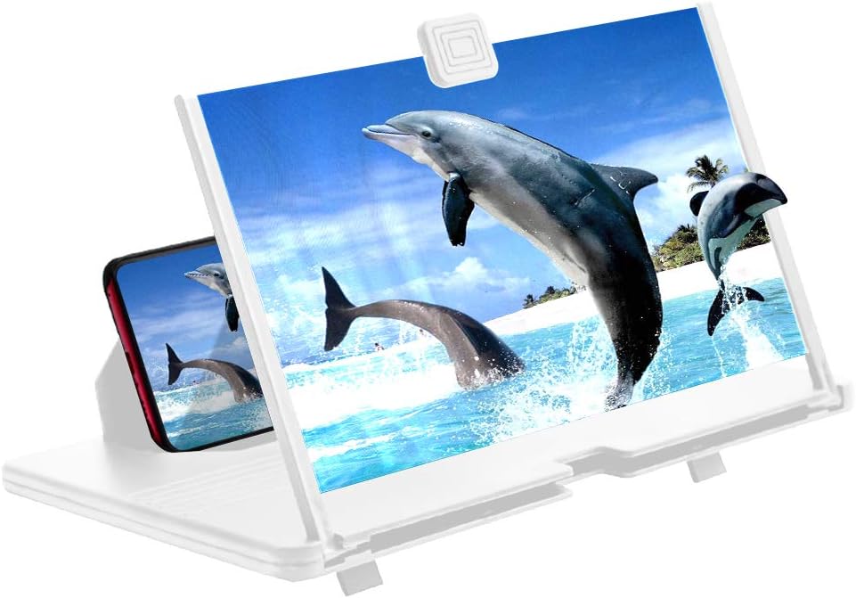 Loupe d'Écran De 12 Pouces Projecteur De Loupe De Téléphone Portable 3d Hd Pour Films, Vidéos