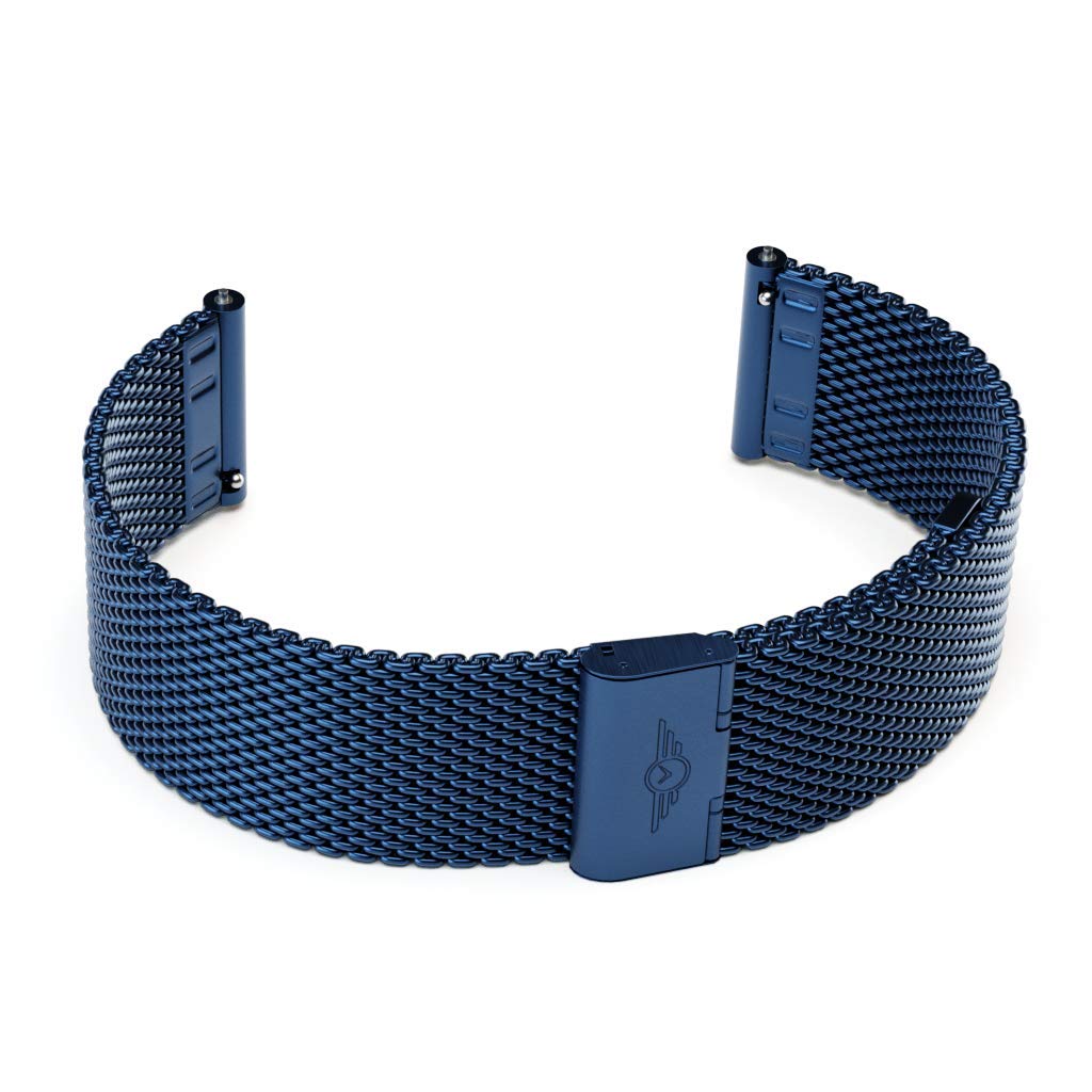 Nation of Souls Quick Release 20mm Indigo Blue Mesh Watch Strap
