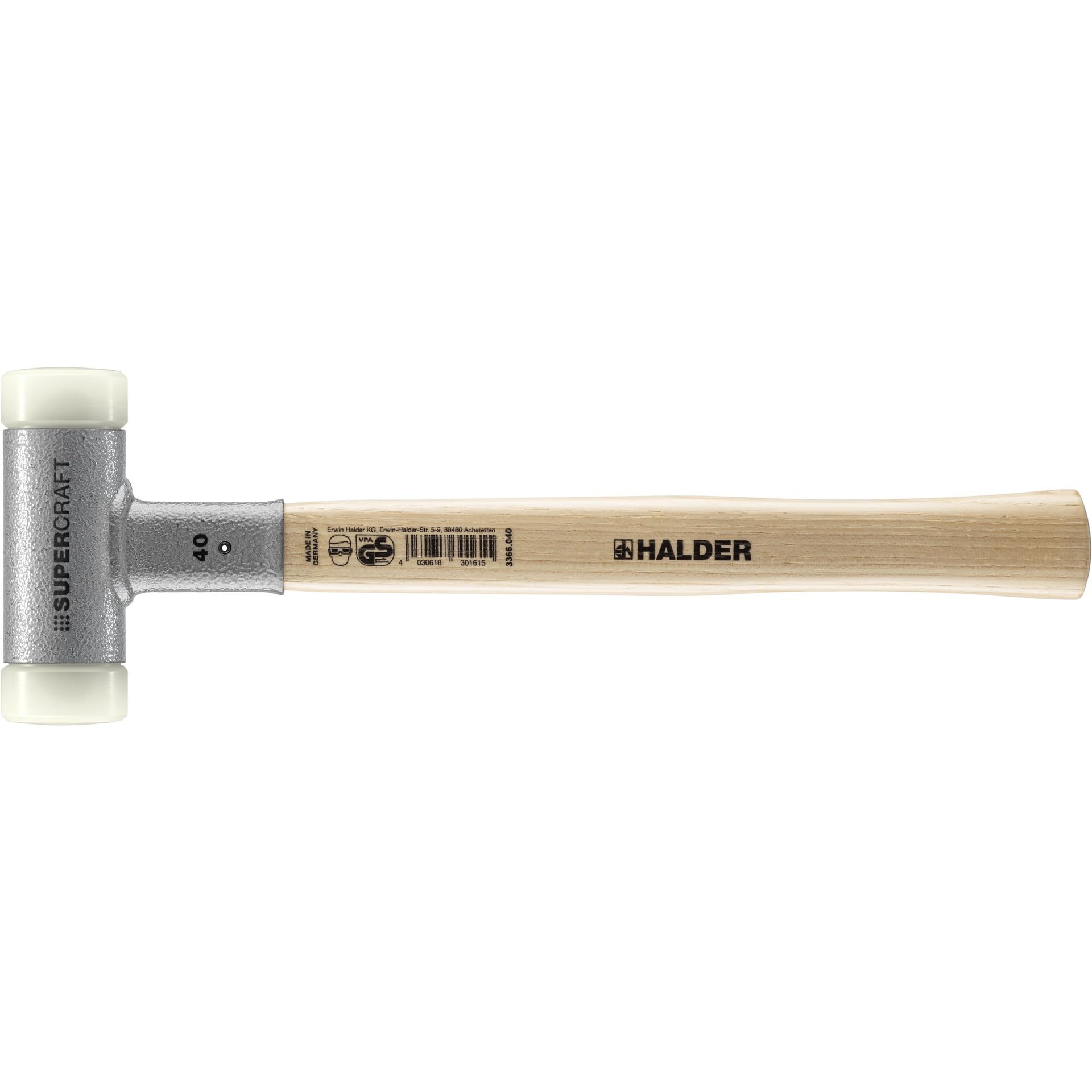 Halder 3366040 40 mm EH 3366"Supercraft" Soft-Face Mallet - Multi-Colour