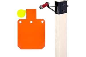 JIAXLTD Hostage Reactive Shooting Target AR500 Steel 8×12 inches 1/2 inch Thick Stand System Hostage Reactive Shooting Target