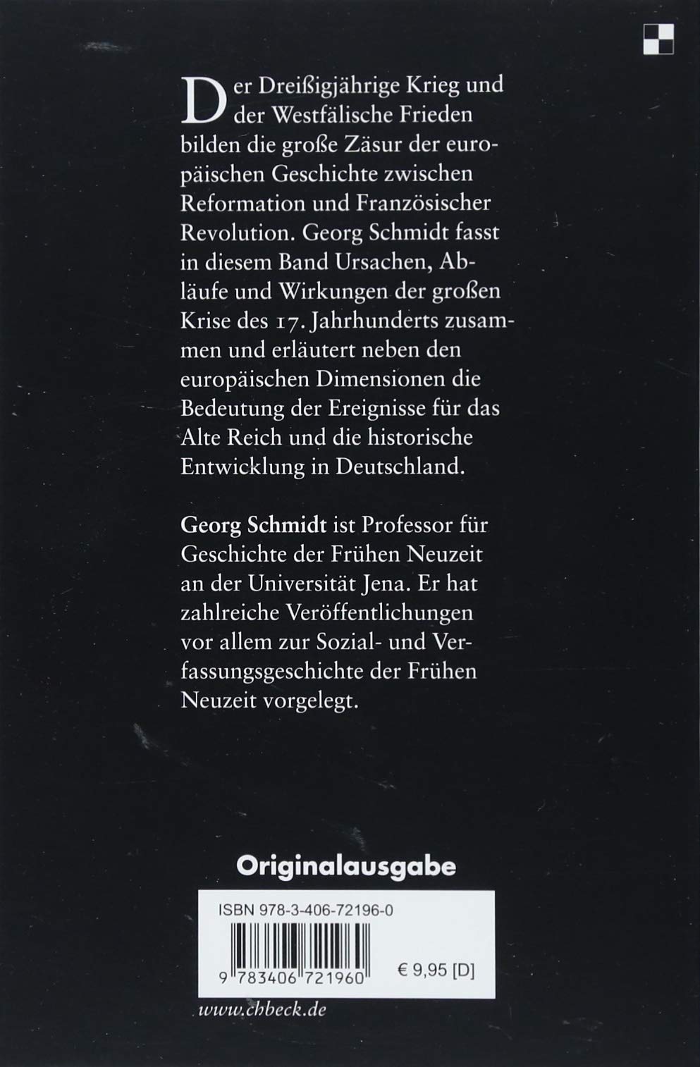 Der Dreissigjahrige Krieg Amazon De Schmidt Georg Bucher