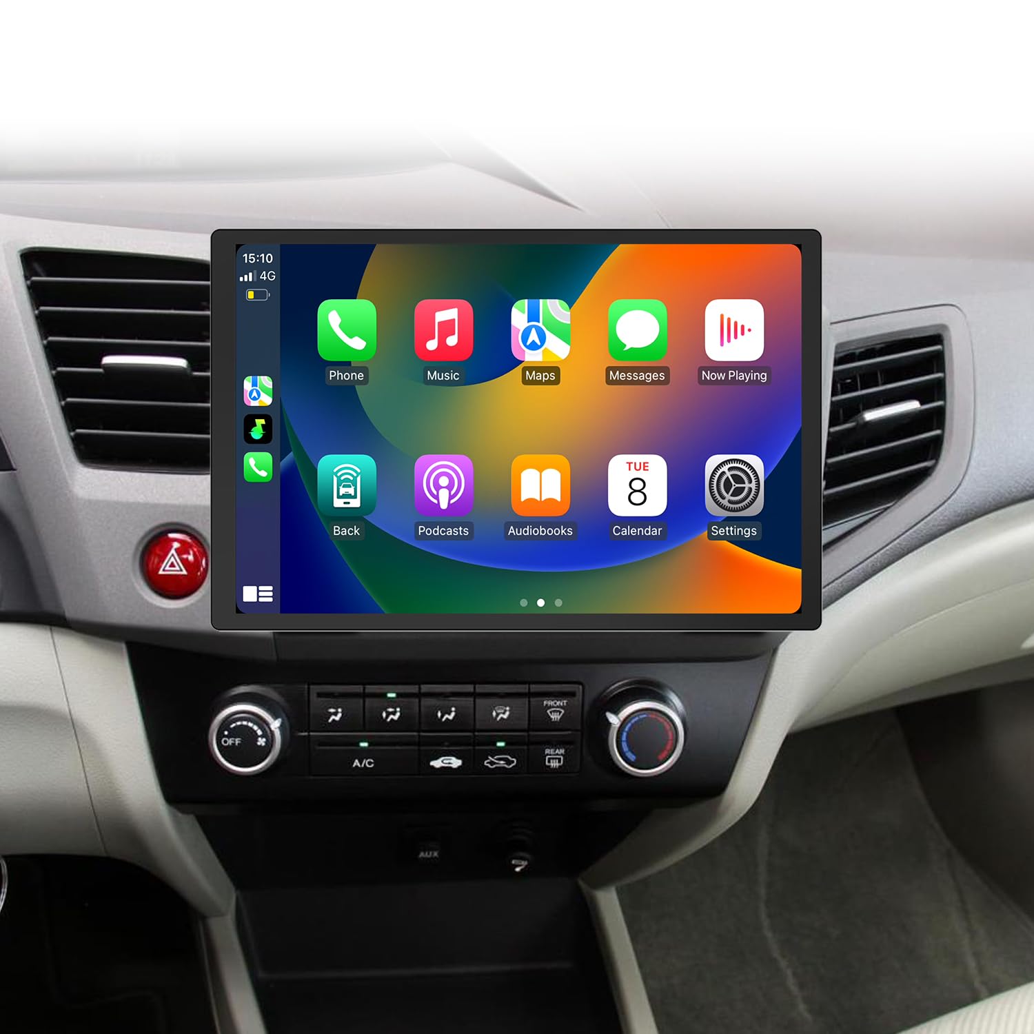 Photo 1 of [8 Core 6G+128G] 13.1 inch Touchscreen Car Radio for Honda Civic 2012-2015, Wireless CarPlay & Android Auto Stereo Upgraded with Bluetooth SWC WiFi FM Head Unit Navi Backup Camera Build in DSP