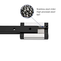 KGTCN 300mm Length MGN12 Black Miniature Linear