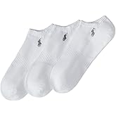 POLO RALPH LAUREN Men's Athletic Performance Tech Low Cut Socks (3-Pack)