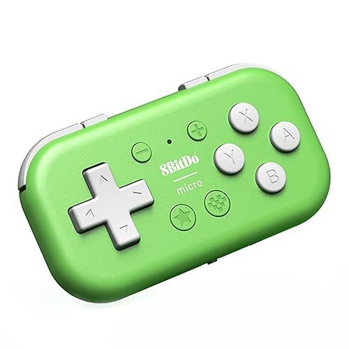 AKNES 8Bitdo Micro Bluetooth Controller, Pocket-sized Mini Gamepad for ...