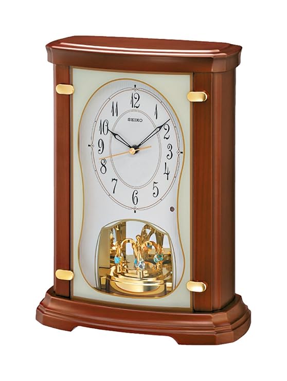 Seiko Melodies in Motion Mantel Clock Plays One of Six HiFi Melodies