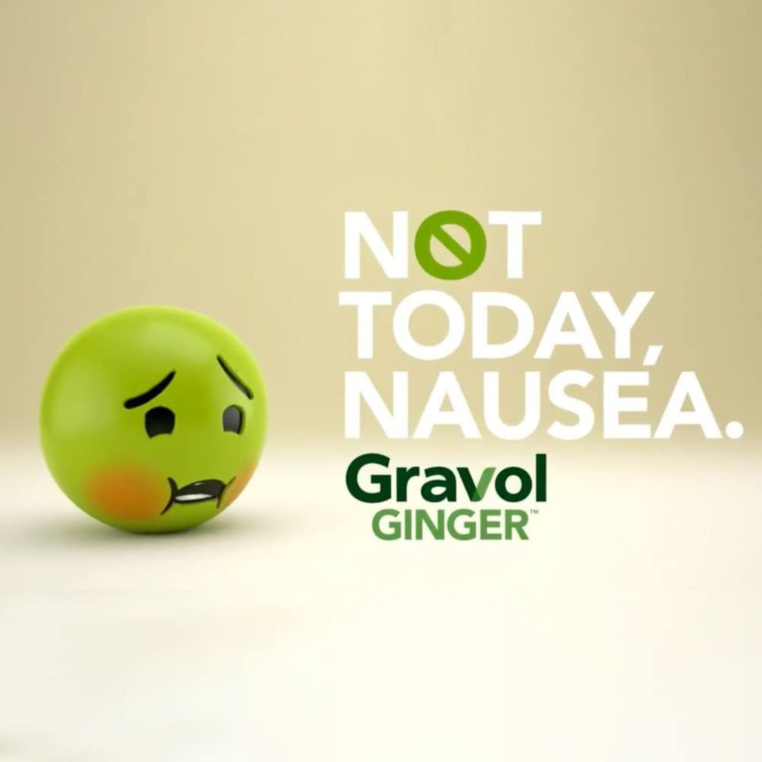 Gravol Ginger Tablets for Upset Stomach and Nausea, 20ct​
