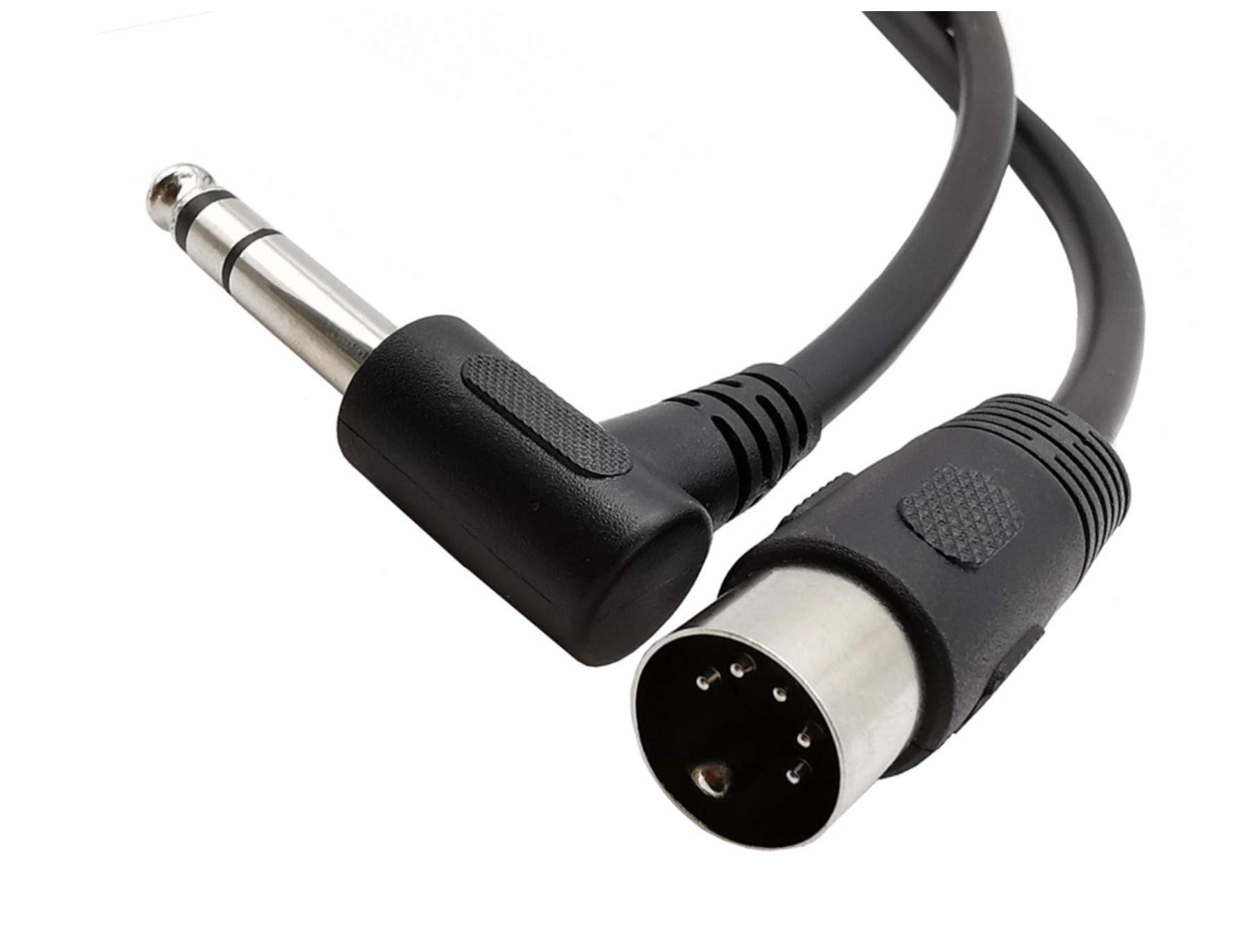 INNO8 MIDI Din 5Pin Male to 6.35mm (1/4 Inch) Male TRS Electric Piano Guitar Stereo Audio Cable - 0.2m
