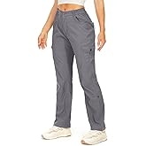 Toomett Women's Hiking Cargo Pants Convertible Quick Dry UPF50+ Waterproof Capri Fishing Safari Travel Pants