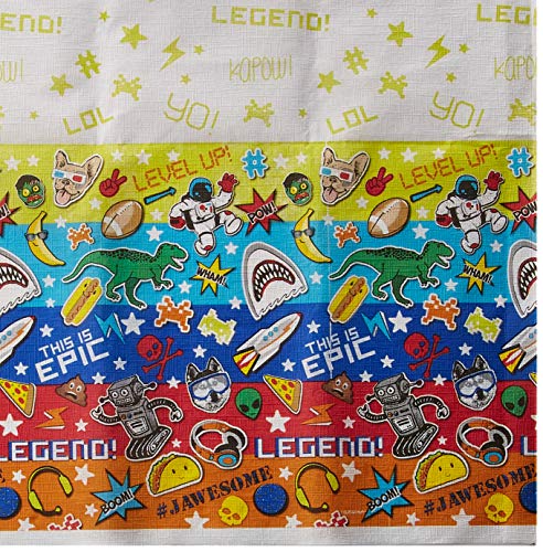 Amscan 571977 Epic Party Table Cover, Multi