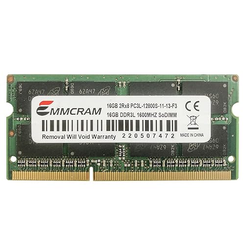 16GB DDR3 Laptop RAM 1600MHz SODIMM PC3L-12800S DDR3L SO-DIMM Notebook  Memory 2Rx8 CL11 Non-ECC Unbuffered 204-Pin Memory in Oman Whizz  Memory