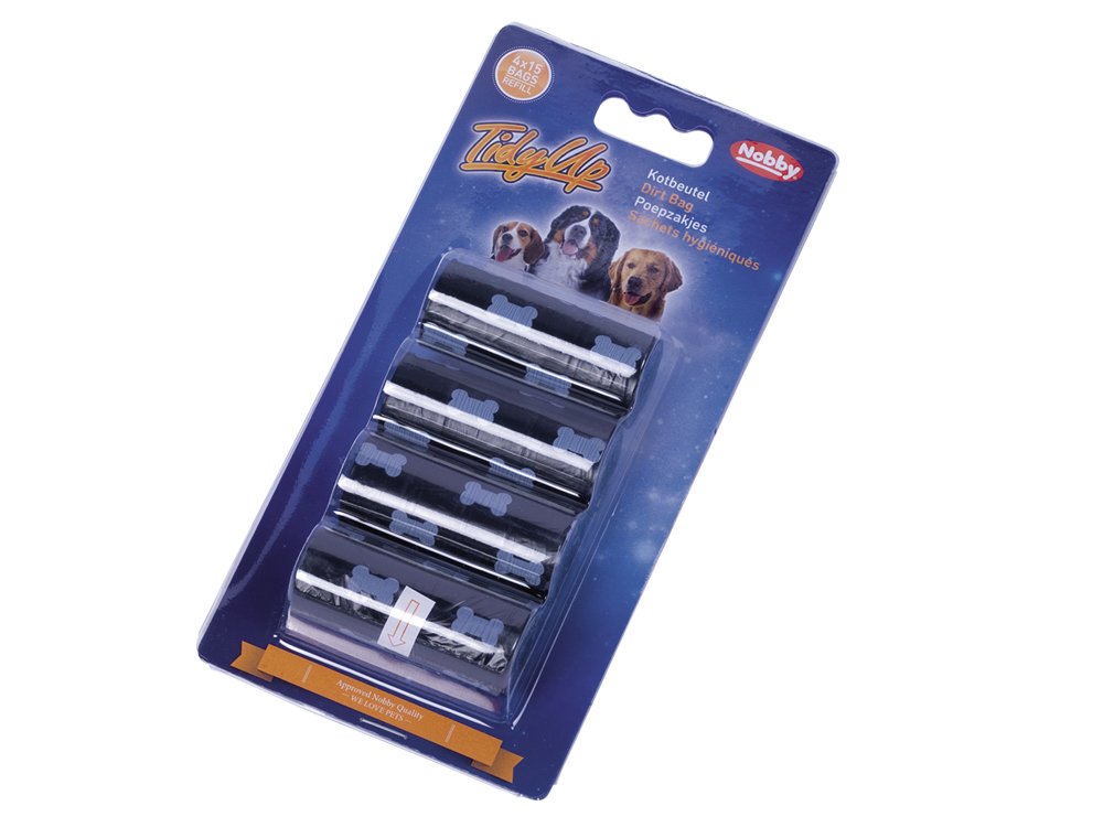 Nobby 67361 Tidyup Pet Poo Bags with Paw Print