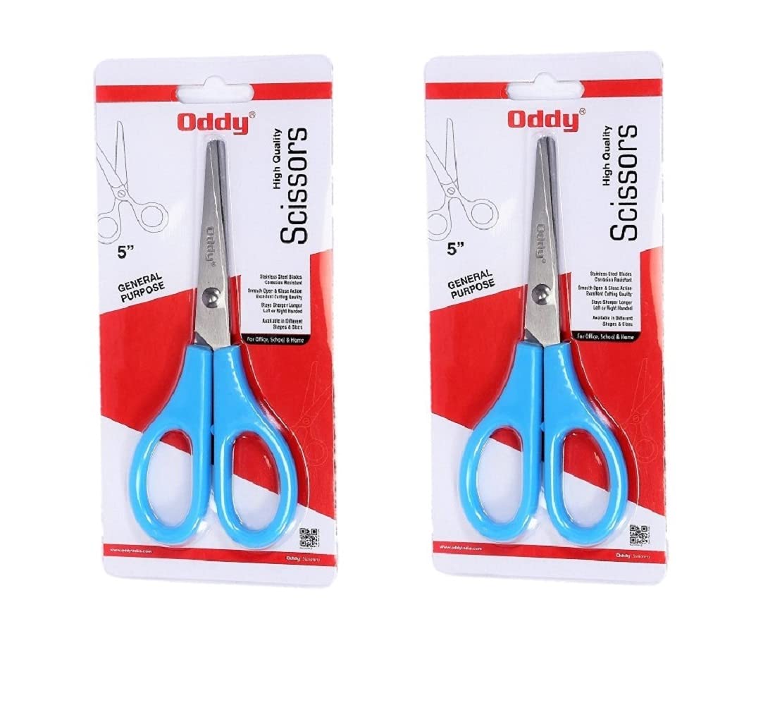 Oddy Stationery Scissors General Purpose Scissors made of stainless steel for everyday use (Pack