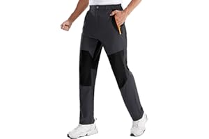 BONDITREKK Men Hiking Pants Water Resistant Lightweight Joggers Cargo Tactical Work Pants for Fishing Climbing Outdoor