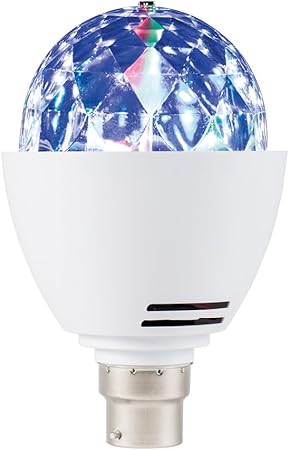 Jml Led Disco Ball Light Rotating Multi Coloured Lightbulb E27