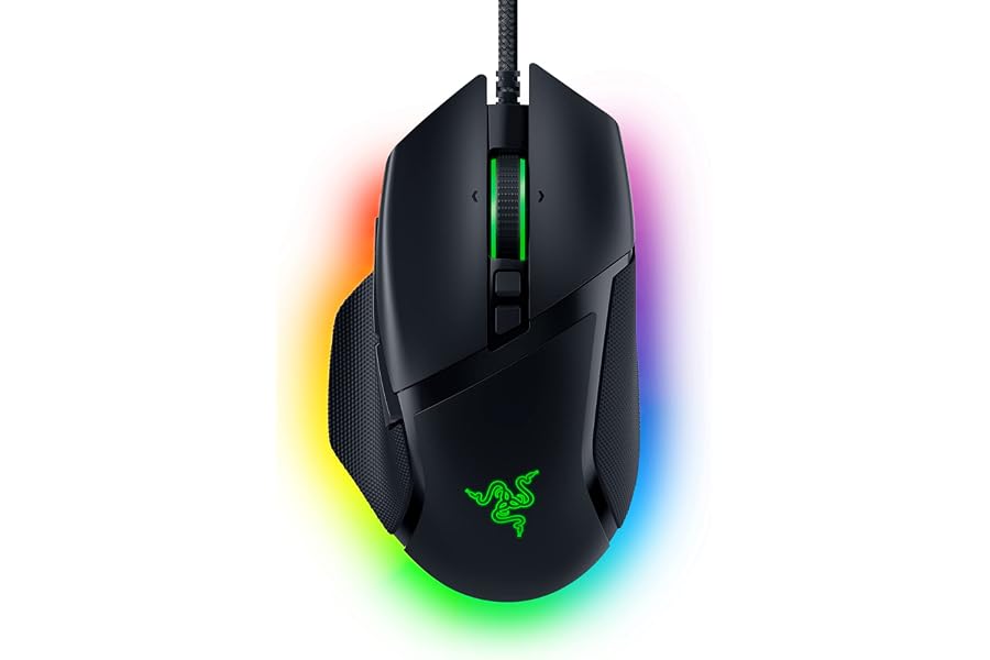 Razer Basilisk V3 Customizable Ergonomic Gaming Mouse: Fastest Gaming Mouse Switch - Chroma RGB Lighting - 26K DPI Optical Sensor - 11 Programmable Buttons - HyperScroll Tilt Wheel - Classic Black