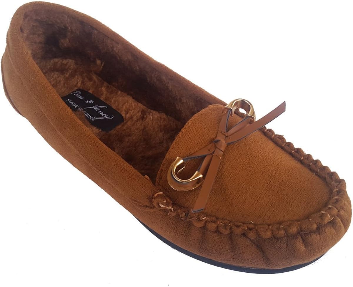 faux suede moccasins