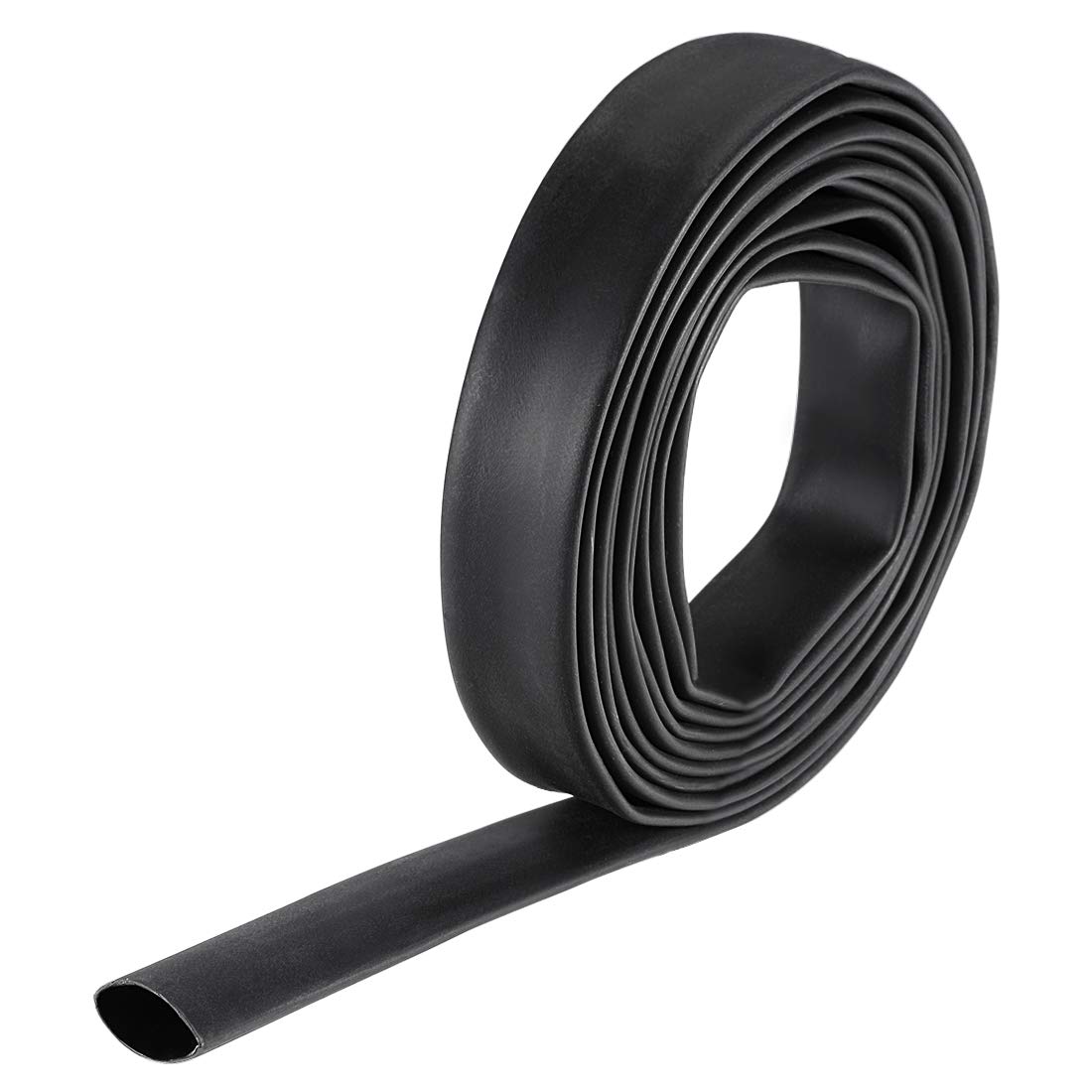 sourcing map Heat Shrink Tubing, 5/8"(15.4mm) Dia 26mm Flat Width 3:1 rate Shrinkable Tube Cable Sleeve 10ft - Black