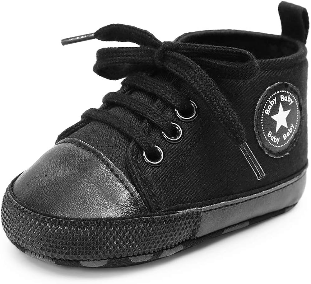  | Tutoo Unisex Baby Boys Girls Star Sneaker Soft Anti-Slip Sole Newborn Infant First Walkers Cotton Shoes | Sneakers
