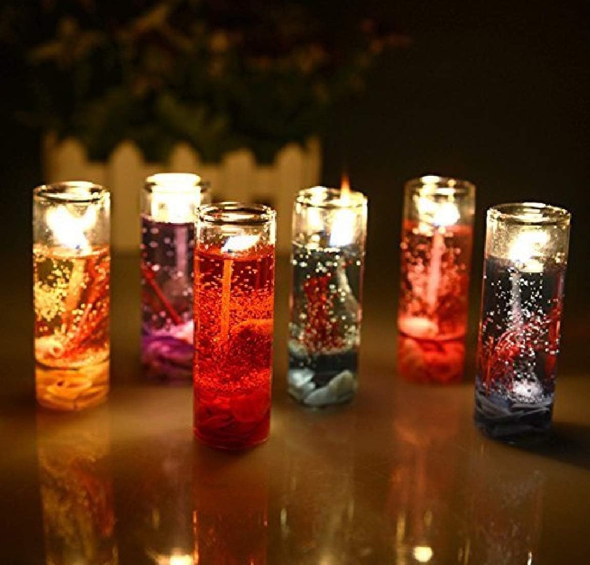 decorz Pencil Jelly Candles, Multicolour