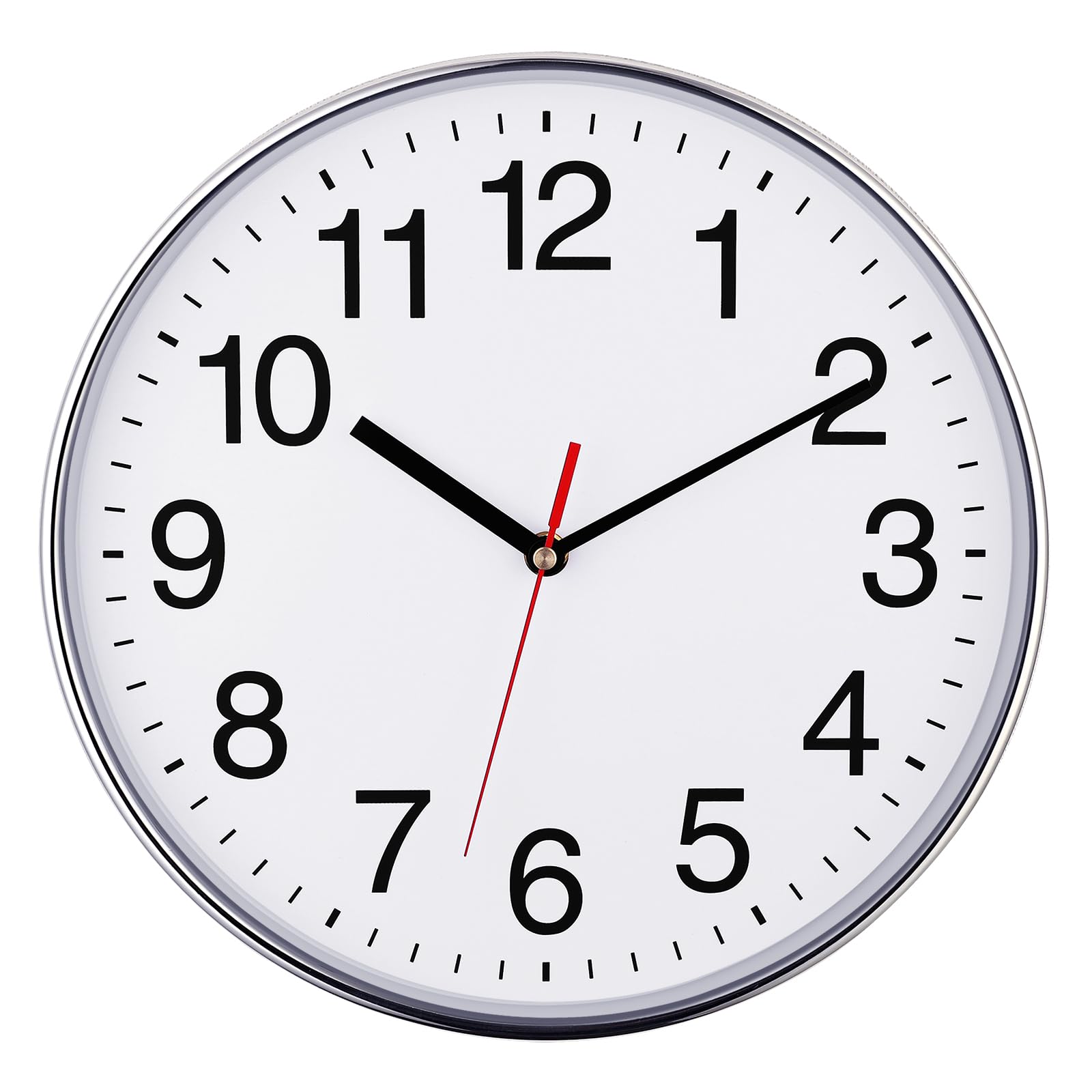 Plumeet Extra Large Wall Clock - 16" Non Ticking
