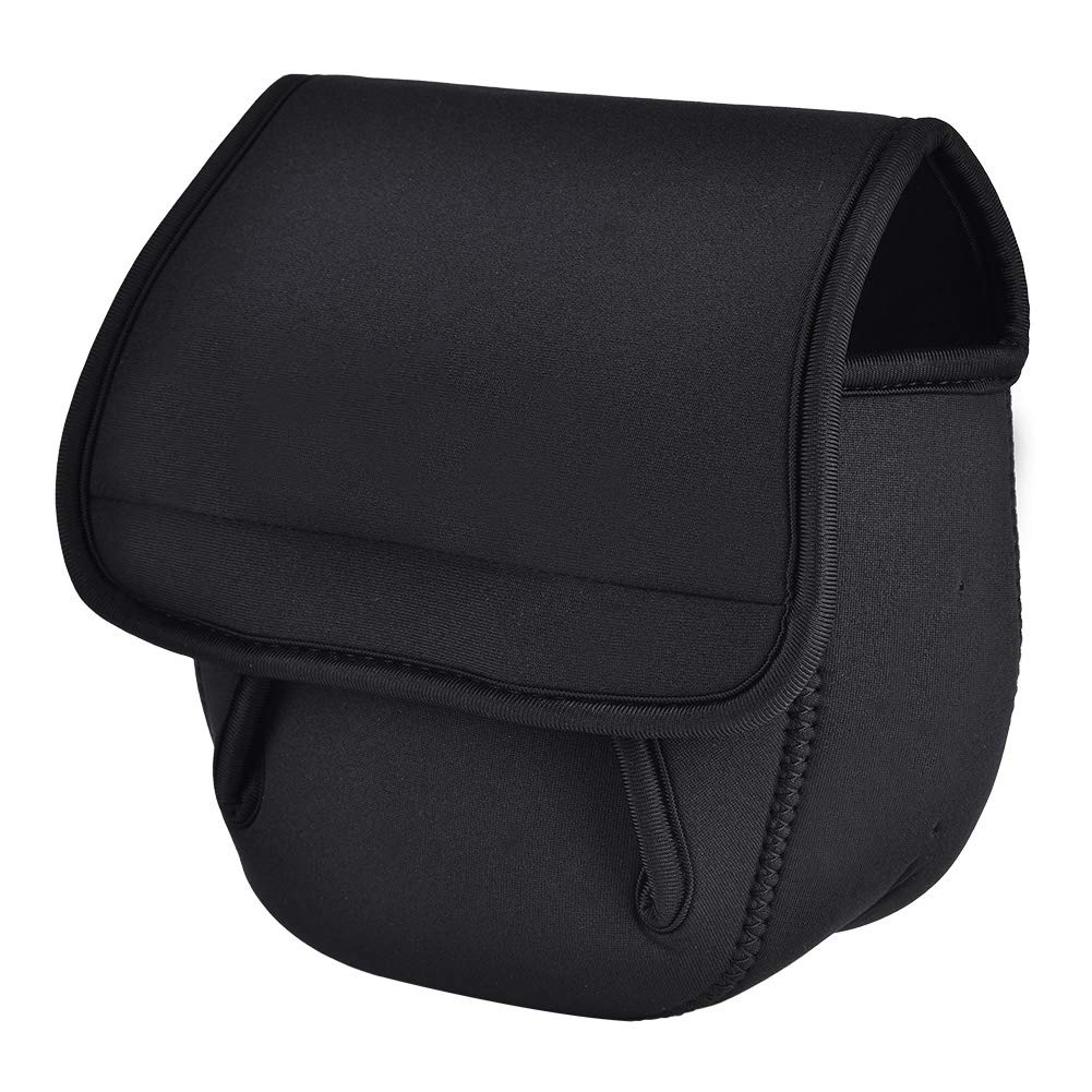 BTER Reel Cover with Fastener Tape Fishing Reel Cover, Reel Pouch, Portable Waterproof for Fish Wheel(Large)