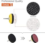 Tshya 3 inch Sanding Discs Sponge Blocks Variety Kit 80-3000 Grit 1/4" Shank view 3
