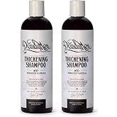 DandyMen Thickening Shampoo for Men &ndash; Volumizing &amp; Strengthening Hair Wash with Aloe Vera &ndash; Scalp Care for Thinning Hair &ndash; Tobacco Vanila, 11.83 oz (2-Pack)