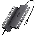 UGREEN Revodok Pro 211 Laptop Docking Station 11 in 1 USB C Dock Dual HDMI 4K@60Hz Single 8K@30Hz 10Gbps Data Port 100W PD Gigabit Ethernet, SD/TF Card Reader Compatible for Thinkpad, Zenbook and more