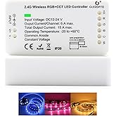 GLEDOPTO ZigBee 3.0 LED Strip Controller RGB+CCT Mix Dimmable Compatible with SmartThings Amazon Echo Plus App/Voice Control for RGB Warm White Cold White LED Strip Light (Require ZigBee Hub)