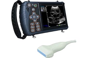 DAWEIANIMED DAWEI S1 Veterinary Ultrasound Scanner Portable Ultrasound Machine with 7.5Mhz Linear Probe Waterproof for Animals Mouse,Snakes