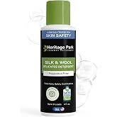 Heritage Park Silk &amp; Wool Delicates Detergent - Fragrance Free - 4 fl oz | EWG Verified &amp; EPA Safer Choice - Enzyme-Free Liquid Detergent - Hypoallergenic, Dermatologist Tested, Gentle on Silk &amp; Wool