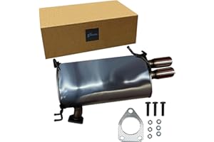 Muffler Exhaust Replacement Compatible With (2007-2013) Mitsuibishi Outlander 3.0L