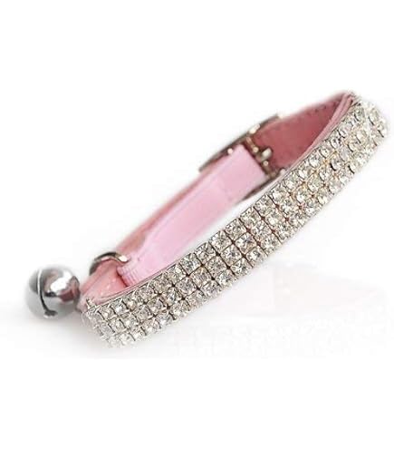 Collares Para Gatos Amazon Collar Para Gato Con Lazo - Ajustable Y Seguro ( Rosa Con Diamantes) Collar Para Gatos Ajustable