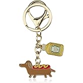 Angyape Dachshund Keychain Charms Purse Bag Charms for Handbags Cute Keychains for Car Keys Accessories Gifts for Women