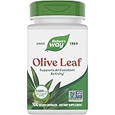 Nature's Way Olive Leaf - 1,500 mg per 3-Capsule Serving - Supports Antioxidant Activity* - Olive Leaf Herbal Capsules - Non-GMO Project Verified - Gluten Free - 100 Vegan Capsules