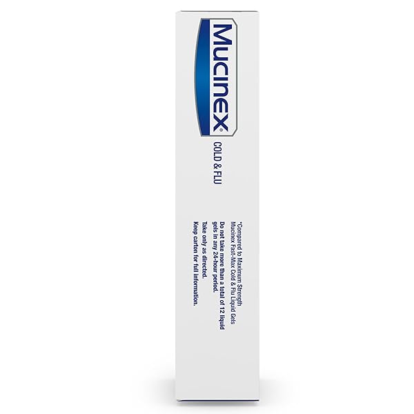 MUCINEX COLD & FLU HIGH BLOOD PRESSURE LIQUID GELS, 16 CT.