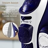 Tower 2400W Corded or Cordless Steam Iron Ceramic Soleplate view 6