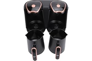 Zerodis Turkish Coffee Maker, Electric Dual Pot Machine 1200W Adjustable Temperature with Traditional Brewing Method, for Hom