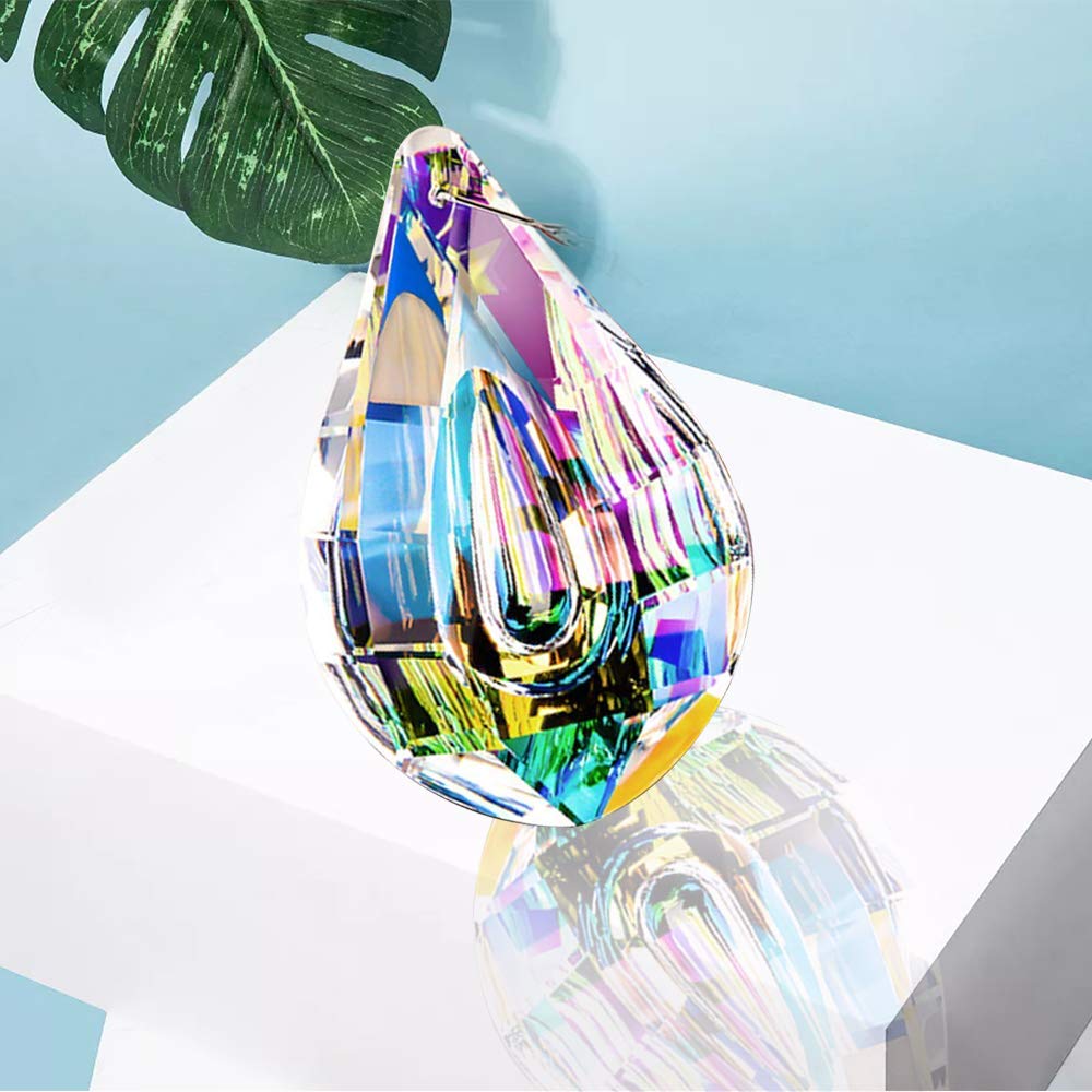 WEISIPU Crystals Ball Prisms Suncatcher Hanging Ornament Crystals Colorful Crystal Pendants for Home, Office, Garden Decoration, Car Pendant, Birthday Present