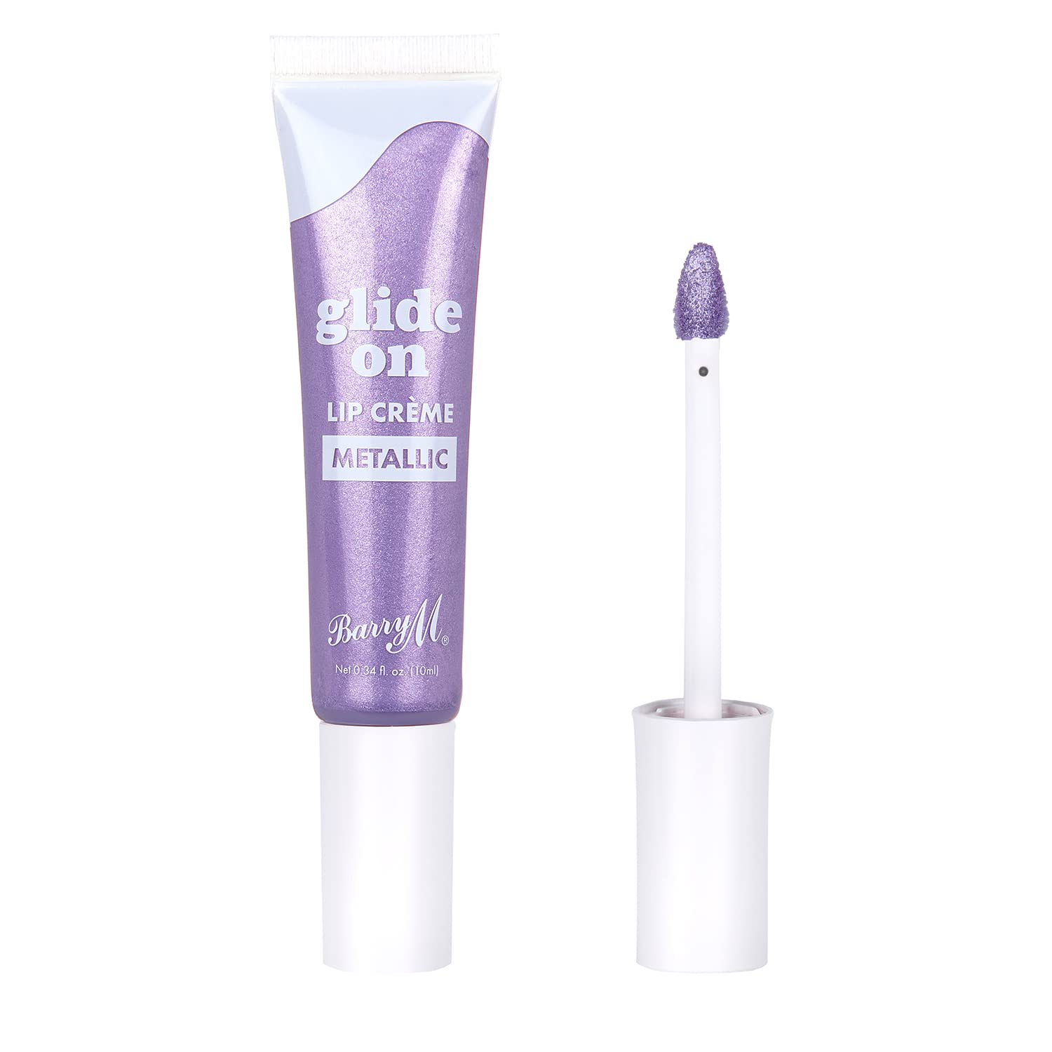Barry M Glide On Lip Crème | Shade Lavender Crush | Metallic Lilac
