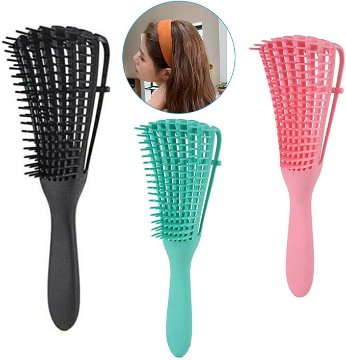 Detangling Brush, Soft Detangler Brush for Hair Textured 3a to 4c Kink