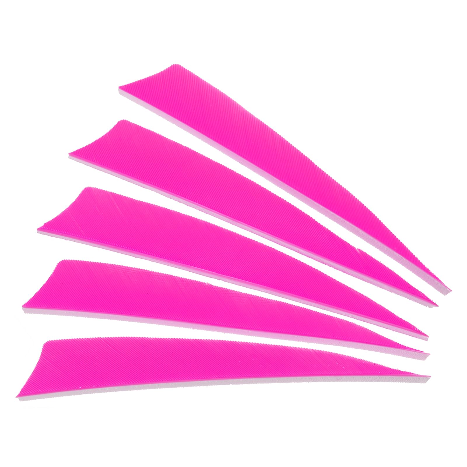 PATIKIL Arrows Vanes 50 Pack 4 Inch Arrow Turkey Feather Fletch Left Wing Fletching Pink for DIY Target Shooting
