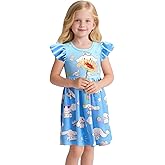 ATTRAYENT Girls Cute Dress Kids Lovely Dresses Party Outfit Birthday Gift