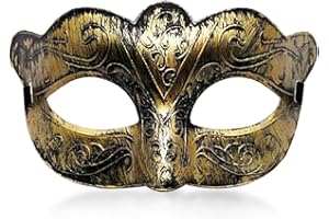 MYMENU Masquerade Mask for Men Women Vintage Greek Venetian Retro Masks for Halloween Carnival Mardi Gras Costume Cosplay